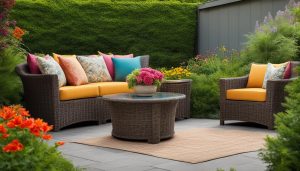 Zithoek in de tuin